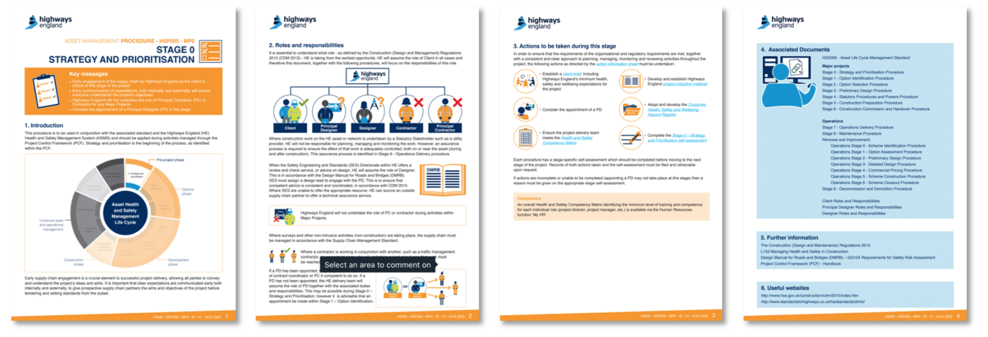 Highways England Procedure: Strategy and Prioritisation — visualised document