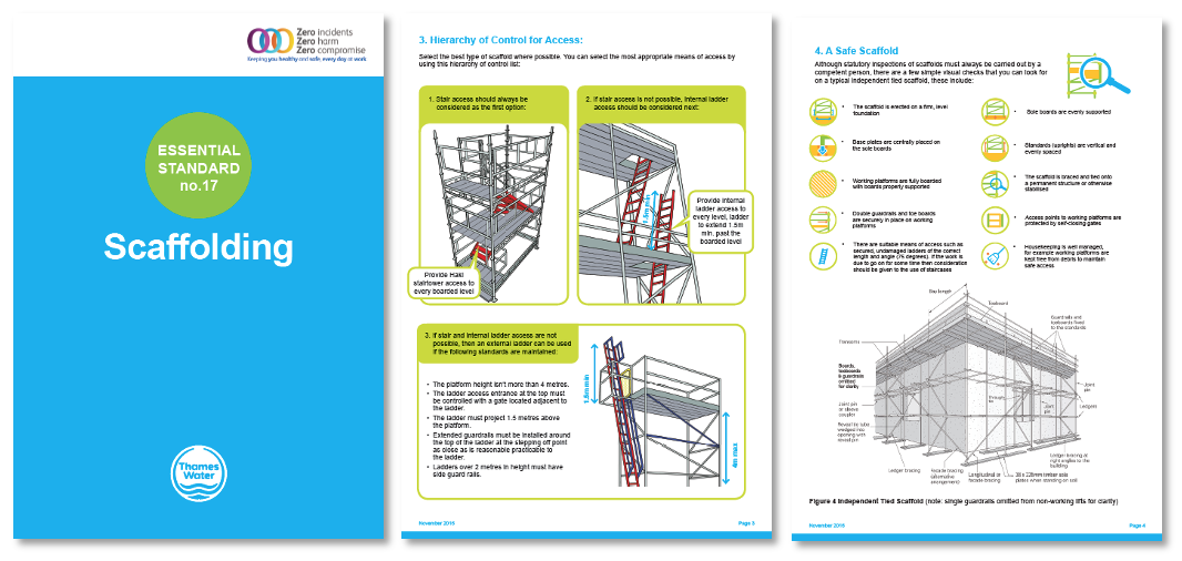Thames Water Essential Standard: Scaffolding safety document developed by Jincom