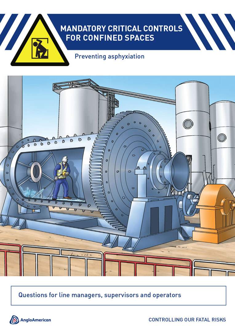 Anglo American critical controls booklet — confined spaces, cover page