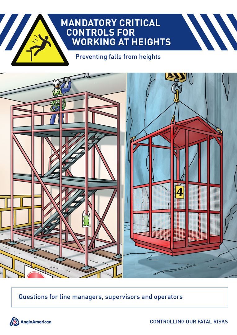 Anglo American critical controls booklet — work at height, cover page