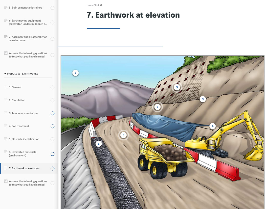 VINCI Construction e-learning module — screen 6