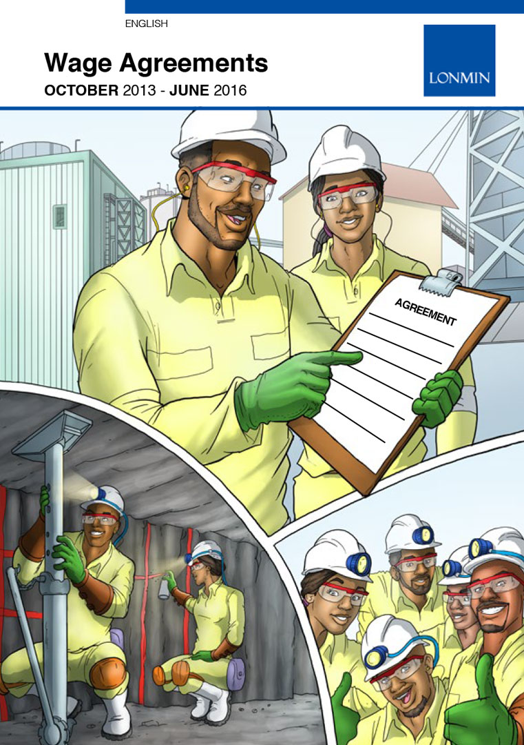 Lonmin wage agreement booklet — page 1