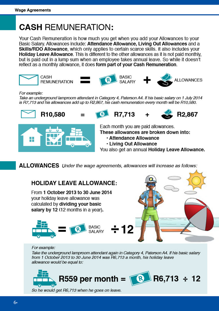 Lonmin wage agreement booklet — page 6