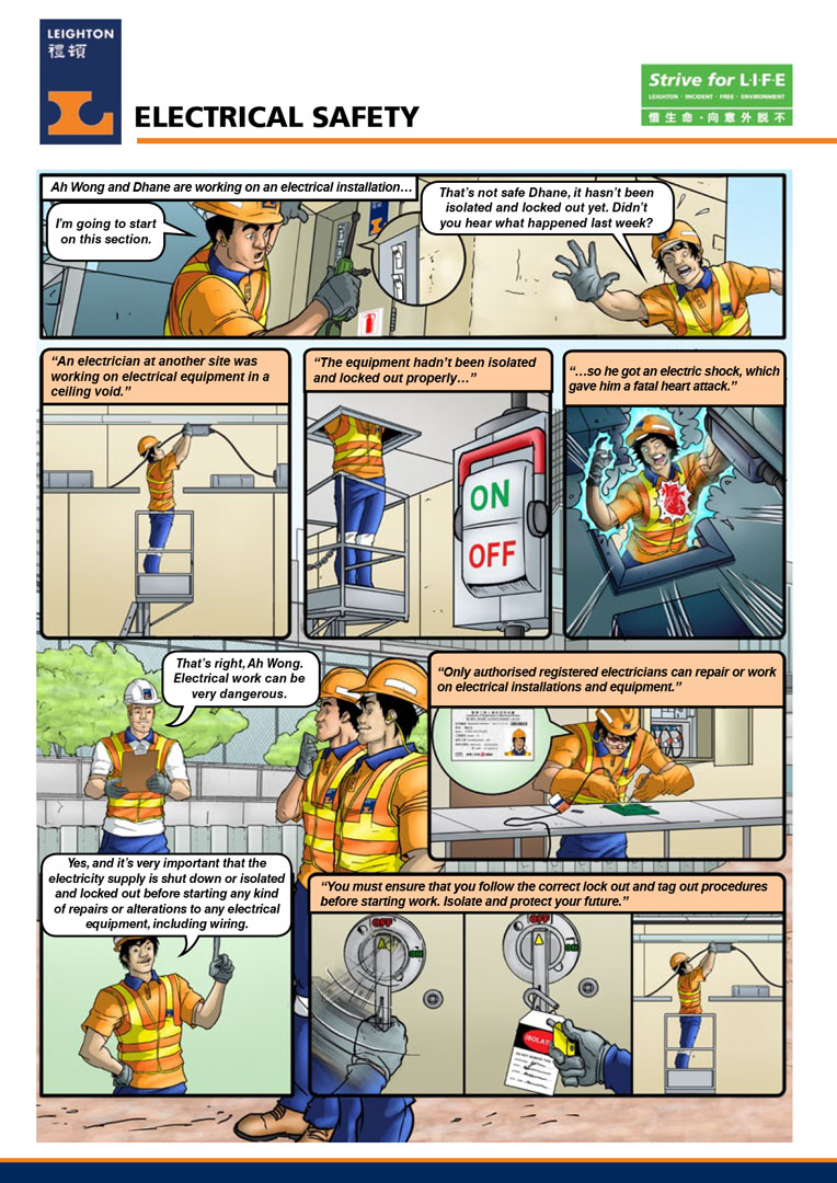 Leighton Asia safety comic Issue 2 — English edition