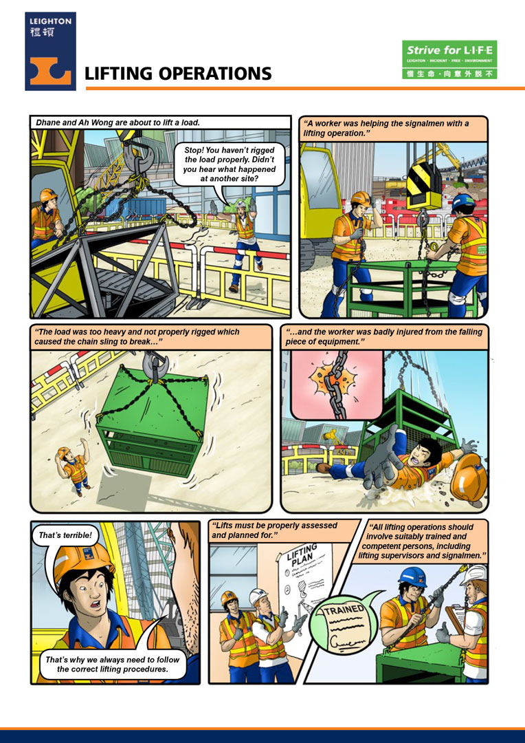 Leighton Asia safety comic Issue 3 — English edition