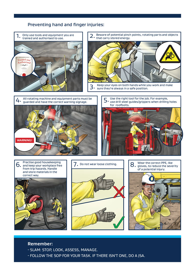 Sasol Mining hand & finger injuries toolbox talk — page 2
