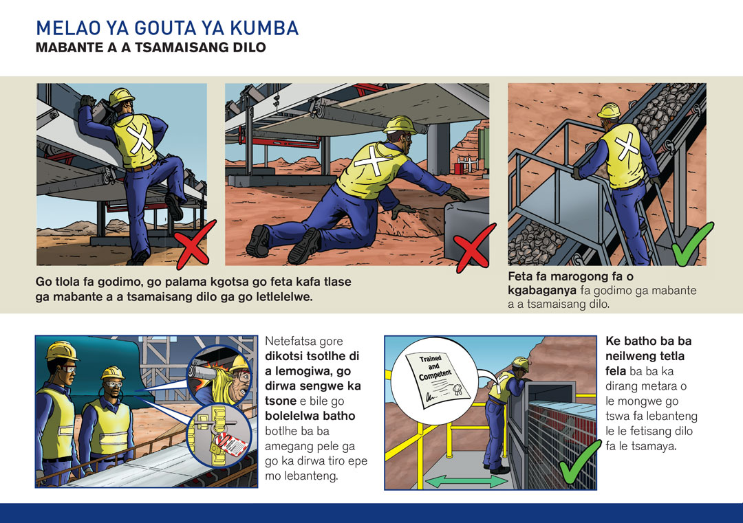 Kumba Iron Ore Limited Golden Rules booklet — Setswana translation
