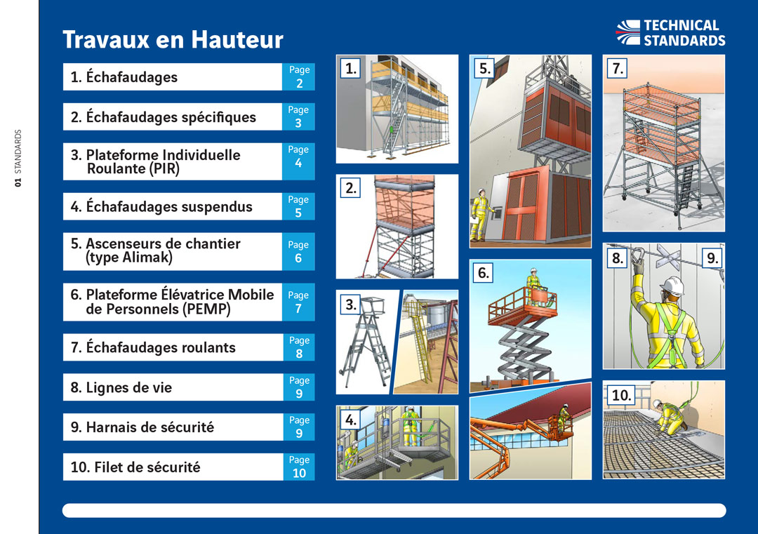VINCI work-at-height standards booklet — page 1